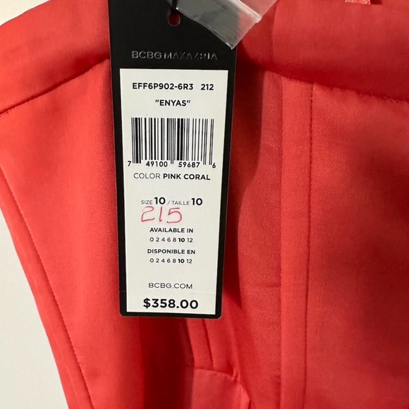 BCBG Strapless prom dress - Picture 5 of 5